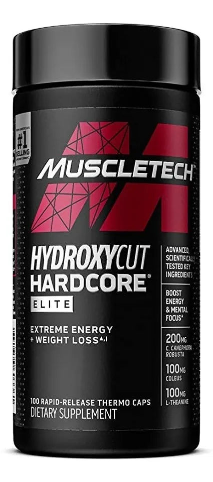 Muscletech Hydroxycut hardcore elite 100 cápsulas